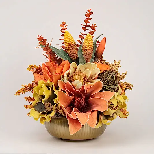 İthal Çiçekli Lüx Antik Vazo No:1