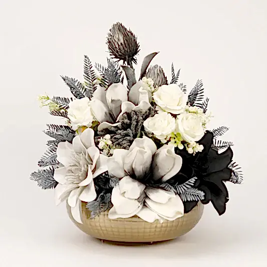 İthal Çiçekli Lüx Antik Vazo No:3